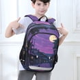thumbnail image 6 of FORMRS Unisex School Backpack 17" Student Travel Bag with Laptop Compartment, Purple Street, 6 of 7