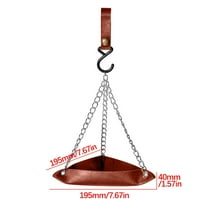 Platform Bird Feeder for Outdoor Hanging - Rugged Recycled Plastic Wild Bird Feeding Station Hanging Bird Feeder Tray Platform PU Mesh Seed Tray 195R