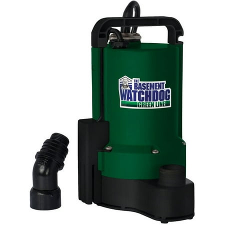 Basement Watchdog BWU033PAS Green Line Submersible Sump Pump, 1/3