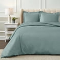 thumbnail image 2 of Superior Egyptian Cotton Duvet Cover Set, King/ Cal King, Teal, 2 of 8