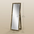 thumbnail image 3 of HOMCOM 58"x 20" Full Length Mirror, Floor Standing Mirror, Dressing Mirror, 3 of 10