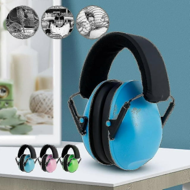 Noise Cancelling Headphones Kids Ear Defenders Adjustable Soft Children Ears Protectors Noise Reduction Ear Muffs Pink