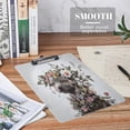 thumbnail image 4 of Fashion Design Wooden Clipboard with Low Profile Clip for School, Classroom and Home Use,Nursing Clip Board and Pull for Standard A4 Letter Size,Dog with Flower Crown, 4 of 6