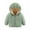 Z14-Light Green, variant on Yuncity Winter Down Coats For Kids Baby Boys Girls Long Sleeve Solid Coat Ears Hooded Thicken Windproof Zipper Warm Outwear 9-12 Months