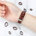 thumbnail image 3 of 14 piezas de correas de reloj de cuero de 7 tamaños, repuesto de correa de reloj, color negro/marrón, anillos de sujeción para correa de reloj de pulsera., 3 of 9