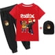 thumbnail image 2 of Traje de camiseta de manga corta y sombrero para niños y niñas, juego de animación Roblox periférico, algodón fino bidimensional, el mejor regalo, nuevo, 2 of 4