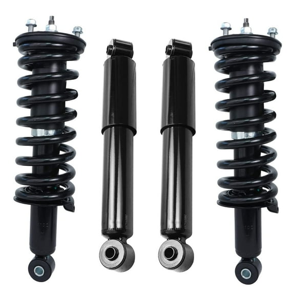 Detroit Axle - Struts Shocks for 2005-2012 Nissan Pathfinder Complete 2 Front Struts w/Coil Spring 2 Rear Shock Absorbers 2006 2007 2008 2009 2010 2011 Replacement Ready Struts Assembly