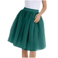 thumbnail image 3 of Awdenio Skirt for Women Plus Size Fashion Women's Large Gauze Pleated Half Skirt Gauze Skirt Puffy Skirt, 3 of 4