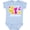 AE-Light Blue, variant on Its My 1st Birthday with Smiling Emoticons Girls Baby Bodysuit
