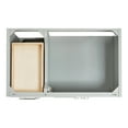thumbnail image 5 of Ariel Stafford 36 Inch Single Sink Base Cabinet Right Offset In Grey, 5 of 9