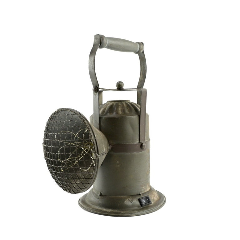 Vintage Metal Railroad Lantern Antique Mining Lamp Portable Light Rustic Decor Vintage Metal Railroad Lantern Antique Mining Lamp Portable Light Rustic Decor