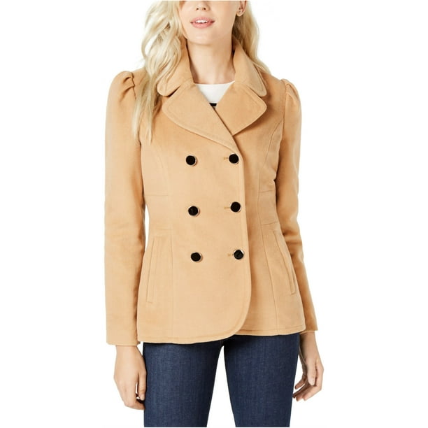 Pea coat deals tan