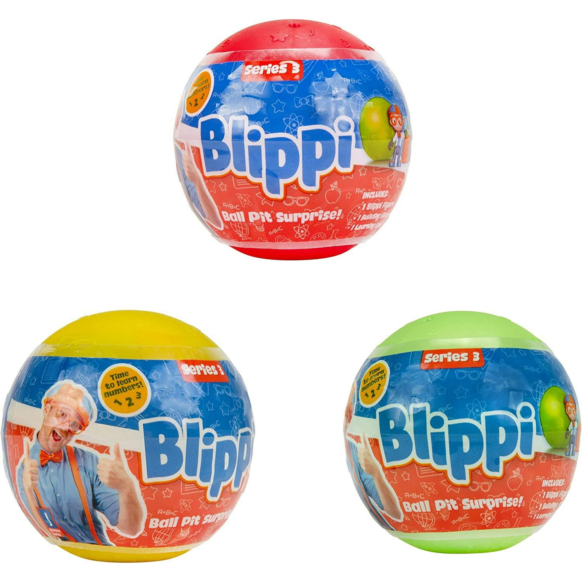 Blippi Ball Pit Surprise 3 Pack Bundle Learn Shapes and