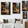 thumbnail image 4 of Designart "Reverie Of Coffee In Paris" Coffee & Tea Wall Decor, 4 of 7
