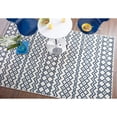 thumbnail image 2 of Mohawk Home Woodbridge Aztec Bands Denim Printed Area Rug, 5'x8', Cream & Navy, 2 of 5