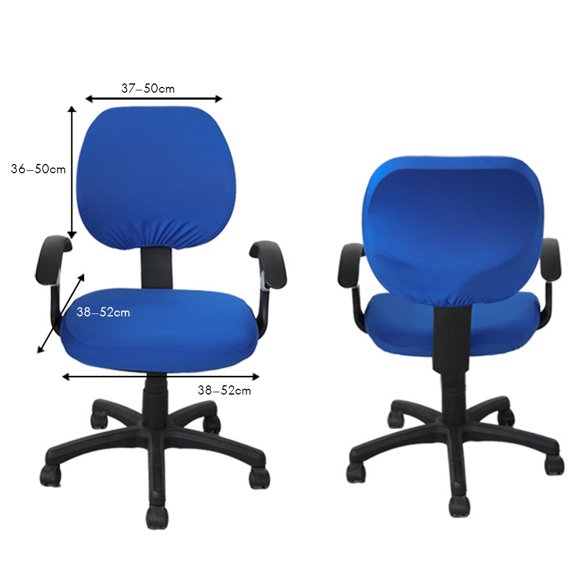 Funda protectora Universal para respaldo de silla de oficina y ordenador, funda protectora elástica giratoria para silla de dibujo, 2 uds. Jadeshay A