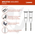 thumbnail image 3 of Muletas Chicas de Aluminio Magnimed OA6925S Soportan hasta 70kg, 3 of 8