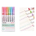 thumbnail image 1 of Boovnll Pens, 6 Different Curved Shapes Nib Outline Pen Quick Dry Pen Color Emphasis Graffiti Pen 1Ml, School Supplies, Gel Pens, Pen, 1 of 9