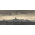 thumbnail image 2 of Henri-Joseph Harpignies 24x13 Black Ornate Framed Double Matted Museum Art Print Titled: Saint Peter's Seen from the Pincio, Rome (1856), 2 of 5