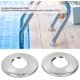 thumbnail image 1 of Cubierta de repuesto para escalera de piscina, cubierta de escudo de escalera de piscina para piezas de repuesto de pasamanos de piscina de manguera de escalera de 4,3 cm, 2 piezas, acero inoxidable, 1 of 2