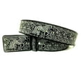 thumbnail image 2 of CINTO CHARRO DE PIEL VAQUERO IMITACION PITIADO BORDADO PLATEADO 2" WESTERN BELTS CHARRO MEXICAN, 2 of 2