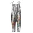 thumbnail image 5 of Mono informal con hombros descubiertos para mujer, mono con tirantes estampados, pantalón de pierna ancha Fridja alkflakhf36244, 5 of 5