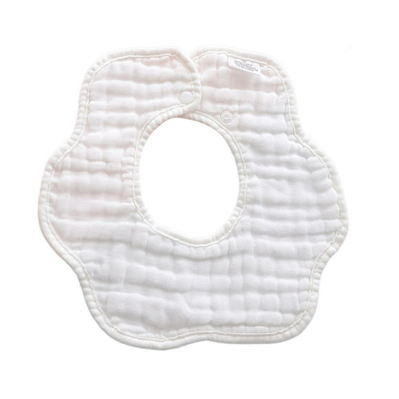 Babero de muselina para bebé: babero ajustable de algodón orgánico de 8 capas para niñas y niños, superabsorbente y suave