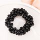 thumbnail image 2 of Paquete de 4 lazos para el cabello con perlas, coleteros para el cabello de tejido negro, accesorios elásticos para el cabello para mujeres y niñas, 2 of 5