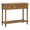 Natural, variant on GZXS Vintage Antique Console Table with 2 Storage Drawers and Bottom Shelf, 35.5" Compact Entryway Accent Table w/ Solid Pine Wood Legs, Black