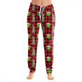 thumbnail image 5 of Women Christmas Print Lounge Pants Drawstring Soft Sleepwear Holiday Pajama Bottoms Comfy Homewear Trousers for Family Gatherings, 5 of 6