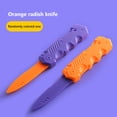 thumbnail image 1 of Ganfancp Descomprimir, Plegable Cuchillo Telescópico Zanahoria Impreso y Portátil，Interesante Cuchillo Zanahoria. Liquidación Ventas Hoy Ofertas Prime 1X Cuchillo Retráctil para Nabos, 1 of 2