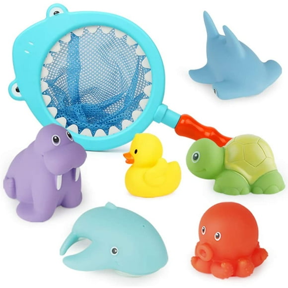 Baby Shark Bath Toys. Water Spray Bathtub Toys. Squeeze Bath Toy