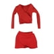 thumbnail image 4 of Tops cortos femeninos escala 1:6, top de manga larga, disfraz de cosplay, ropa para figuras de acción. rojo, 4 of 9
