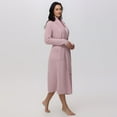 thumbnail image 3 of Women's Adyson Parker Long Sleeve Belted Robe Color: Light Heather Grey Size: XX LARGE, 3 of 4