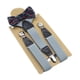 thumbnail image 4 of 2 tirantes para niños y pajarita Y tirantes elásticos en la espalda con clips fuertes Gris Yuyangstore tirantes para hombre, 4 of 8
