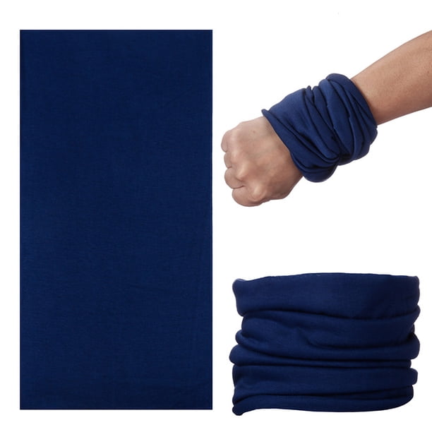 Turbante mágico de color sólido sin costuras para exteriores, máscara para andar en bicicleta para hombres y mujeres, conjunto para el cuello, bufanda a prueba de viento y sol para verano