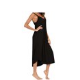 thumbnail image 5 of Maxcozy Women Sleeveless Nightgown Spaghetti Strap Long Sleepwear Nightshirt Lounge Dresses, 5 of 8