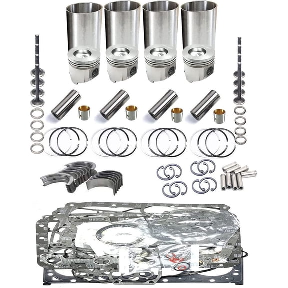 Seapple 4TN78 4TN78T Overhaul Rebuild Kit Compatible with Yanmar Engine John Deere JD50 50 Excavator Replacement