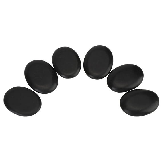 12pcs Professional Hot Massage Stone Set Natural Lava Heated Stone Basalt Warm Stone Suitable for Spa, Massage Therapy Postpartum Beauty And Health Care Stone 4x3x0.8cm