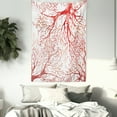 thumbnail image 3 of Coral Tapestry, Monochrome Watercolor Image of Leafless Fall Autumn Tree Branches Peaceful Print, Wall Hanging for Bedroom Living Room Dorm Decor, 40W X 60L Inches, Dark Coral, by Ambesonne, 3 of 5