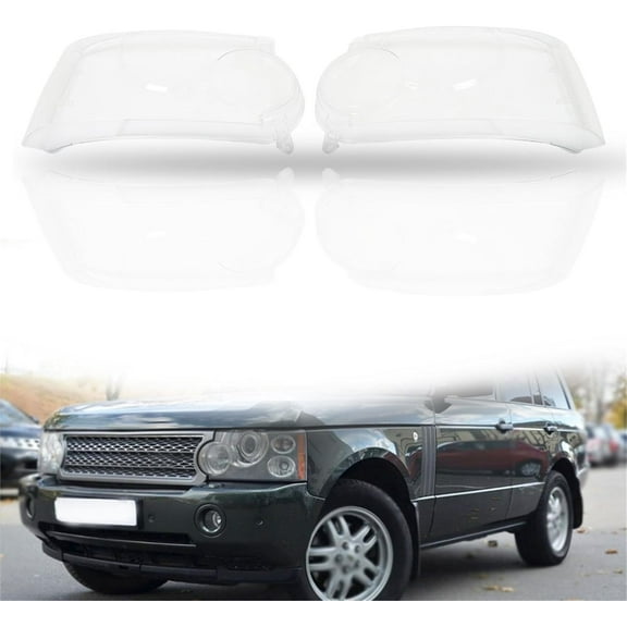 labwork Headlight Lens Cover Lampshade Pair Replacement for Range Rover 2006-2009 Not Sport Set Driver & Passenger Side
