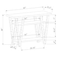 thumbnail image 3 of Stevens 2-shelf Engineered Wood Entryway Console Table Grey, 3 of 3