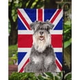 thumbnail image 3 of Carolines Treasures KJ1164GF Schnauzer with English Union Jack British Flag Garden Flag Garden Size multicolor, 3 of 5