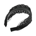 thumbnail image 5 of Unique Bargains 1 Pc Dot Pattern Headband 5.91"x4.33" Black, 5 of 6
