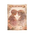 thumbnail image 2 of Mom Blanket Gift Throw Blanket Cozy Soft Inspirational Meaningful Love Home Decor Gift for Mom from Son Mothers Day Birthday Family Appreciation Gift 50x40, 2 of 6