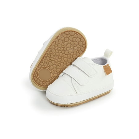 

Tenmix Toddler Kids Flats Prewalker Crib Shoes First Walkers Moccasin Shoe Casual Sneakers Baby Girls Boys Lightweight Anti Slip White 5C