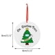 thumbnail image 2 of Puntoco Adornos navideños Tarjeta colgante de madera de Navidad Decoración de árbol de Navidad de madera de doble cara Puntoco Puntoco-2823, 2 of 7