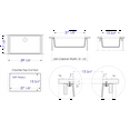 thumbnail image 2 of ALFI brand AB3020UM-B Biscuit 30" Undermount Single Bowl Granite Composite Kitchen Sink, 2 of 11