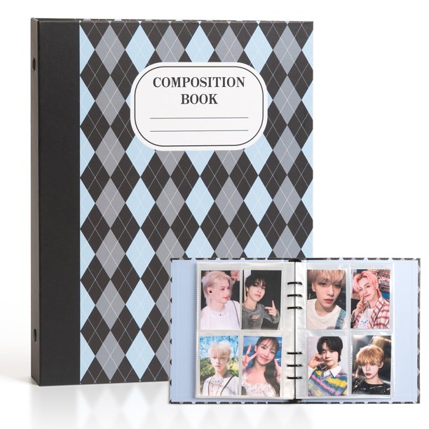 Carpeta A5, Soporte Para Tarjetas Fotográficas Kpop, Libro, Carpeta Para Tarjetas Fotográficas Kpop De 6 Anillas, Mini Álbum De Fotos De 2,5 X 3,5 Pulgadas Con 240 Bolsillos Para Fundas Para Tarjetas,