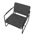 thumbnail image 4 of Whythe PU Leather Low Accent Chair 2.0 in Corten, 4 of 7